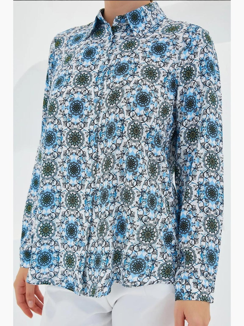 Camisa con estampado gráfico bdart Azul claro - Kiabi