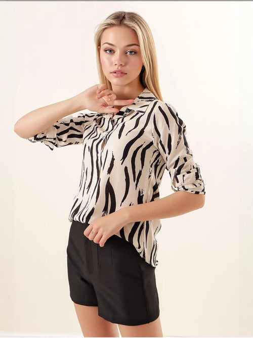 Camisa con estampado gráfico bdart - Kiabi Camisa con estampado gráfico bdart - Kiabi
