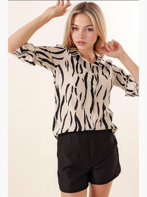 Camisa con estampado gráfico bdart - Kiabi Camisa con estampado gráfico bdart - Kiabi