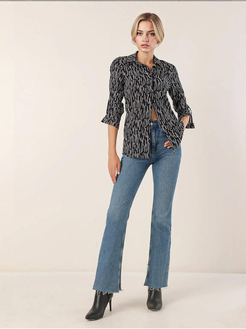 Camisa con estampado gráfico bdart Gris - Kiabi
