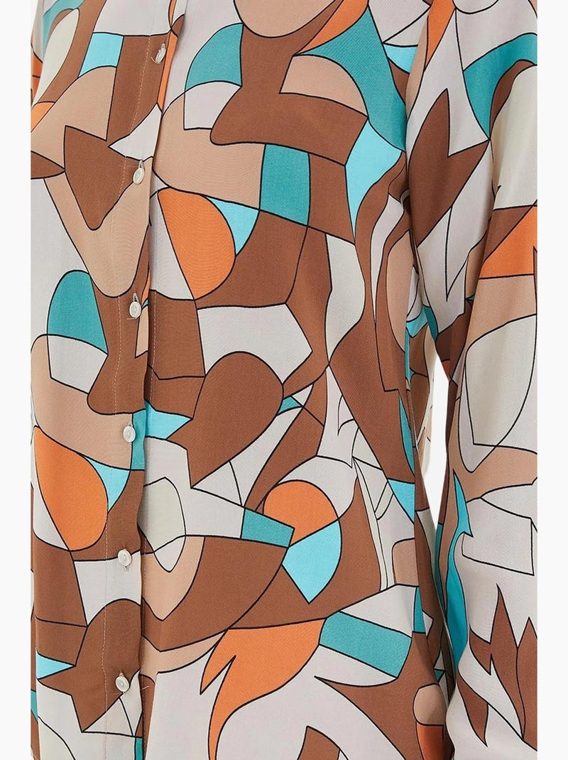 Camisa con estampado gráfico bdart Marrón claro - Kiabi