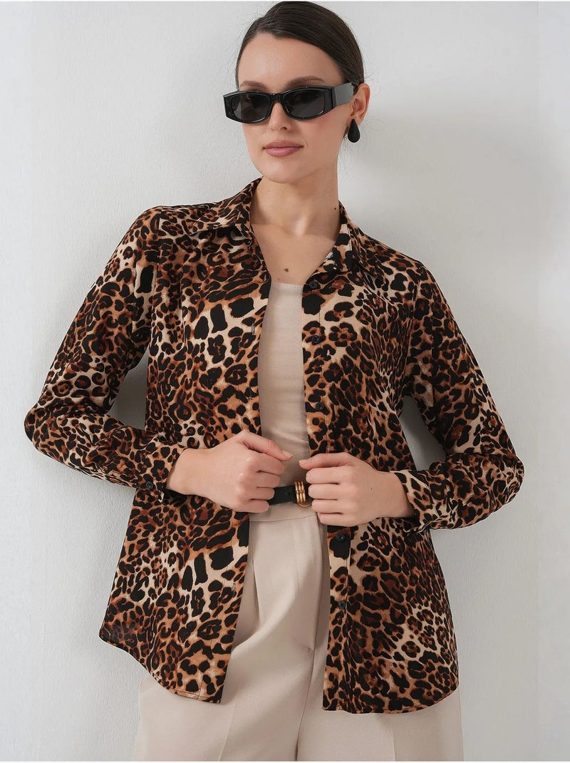 Camisa con estampado gráfico bdart Marrón - Kiabi