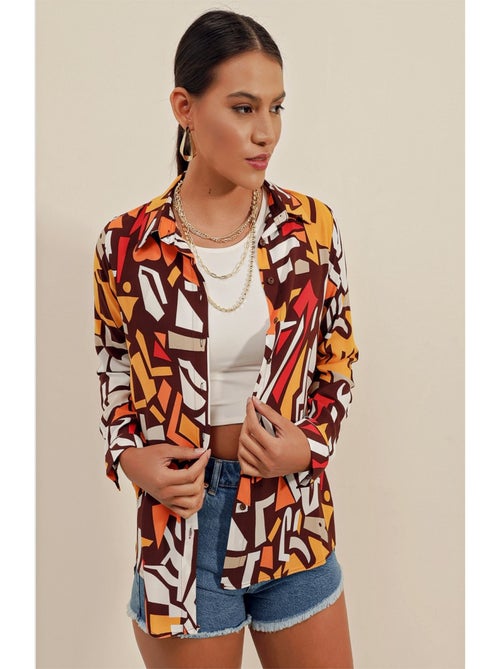 Camisa con estampado gráfico - Kiabi