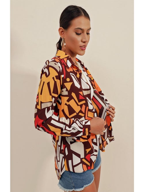 Camisa con estampado gráfico - Kiabi