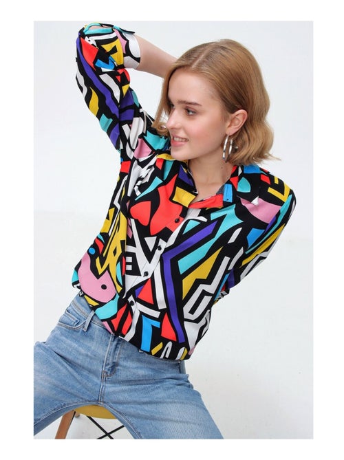 Camisa con estampado gráfico - Kiabi