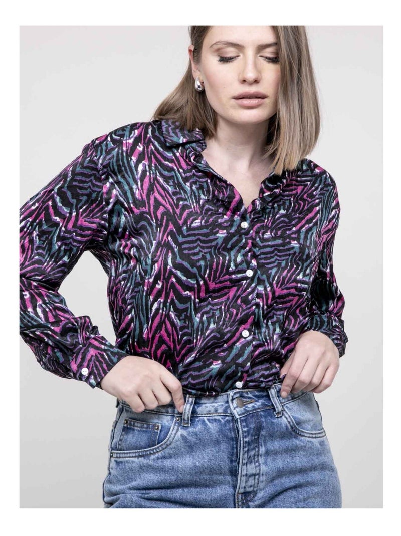 Camisa con estampado ORIANE Rosa - Kiabi