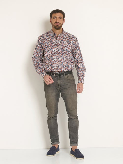 Camisa con estampado paisley fantasía - Afibel - Kiabi
