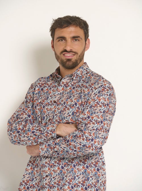 Camisa con estampado paisley fantasía - Afibel - Kiabi