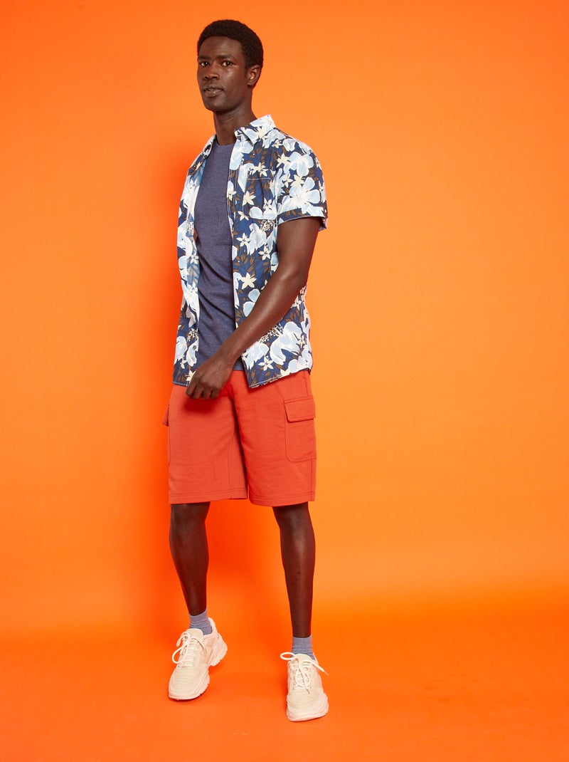 Camisa con estampado 'Produkt' AZUL - Kiabi