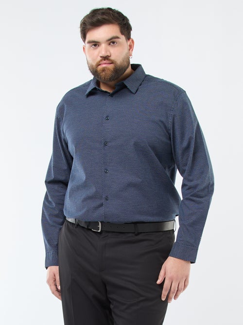 Camisa con estampado regular de algodón - Kiabi