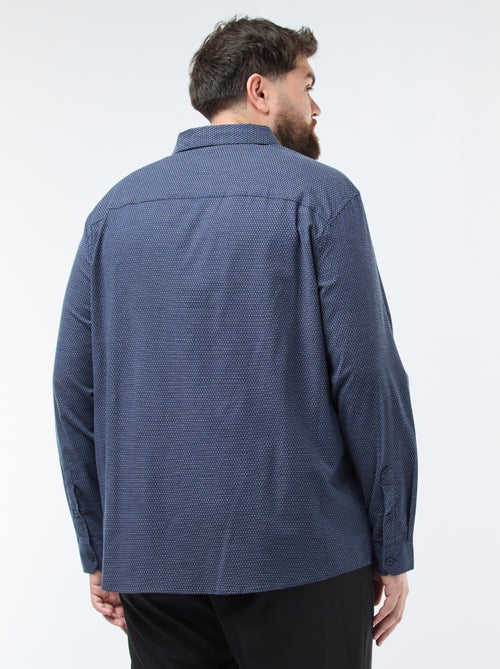 Camisa con estampado regular de algodón - Kiabi