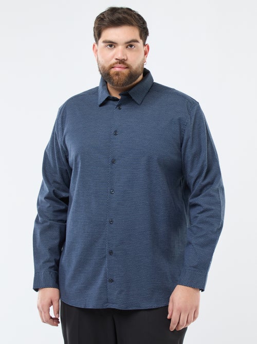 Camisa con estampado regular de algodón - Kiabi