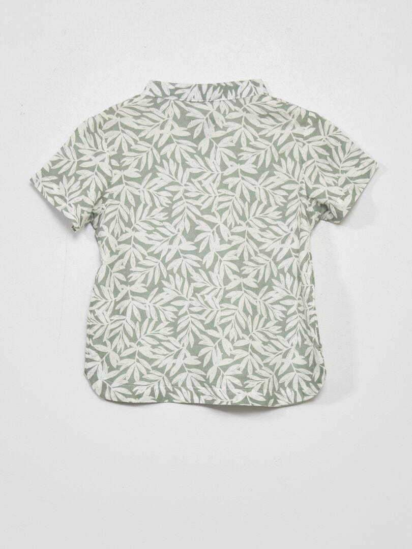 Camisa con estampado VERDE - Kiabi