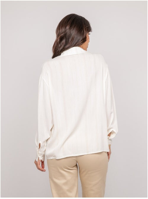 Camisa con hilo lurex ODAYA - Kiabi Camisa con hilo lurex ODAYA - Kiabi