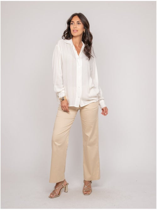 Camisa con hilo lurex ODAYA - Kiabi Camisa con hilo lurex ODAYA - Kiabi