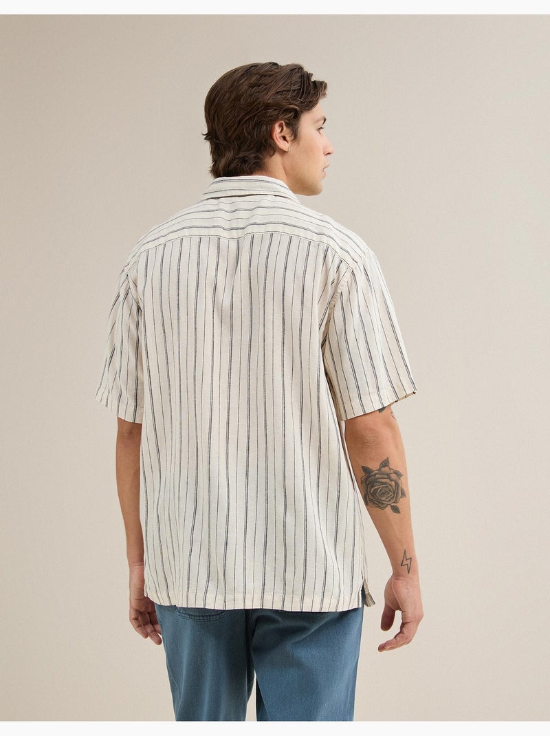 Camisa con lino, MO Fashion Beige - Kiabi
