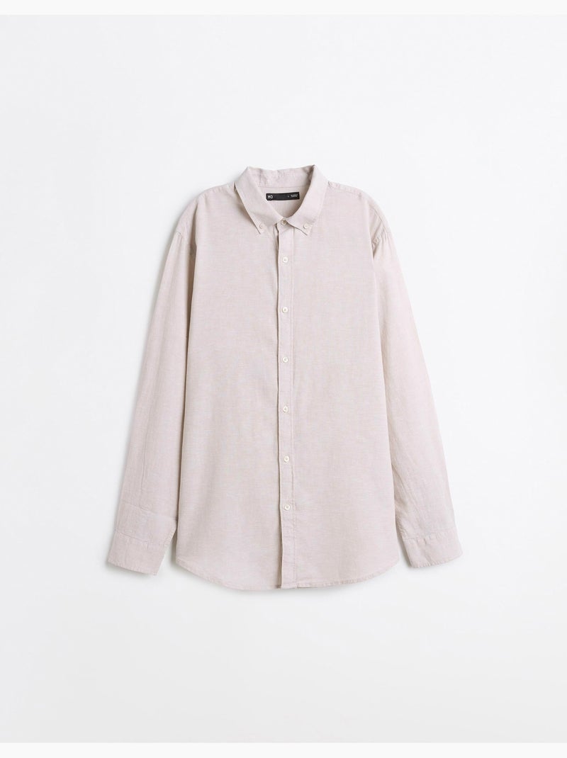 Camisa con lino, MO Fashion Gris - Kiabi