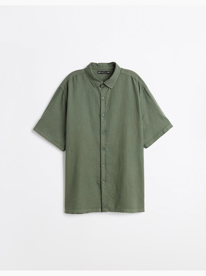Camisa con lino, MO Fashion Verde - Kiabi