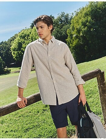 Camisa con lino, MO Fashion