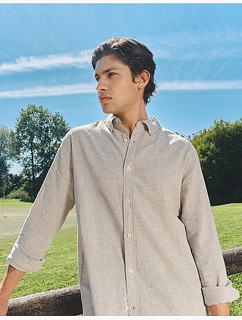 Camisa con lino, MO Fashion