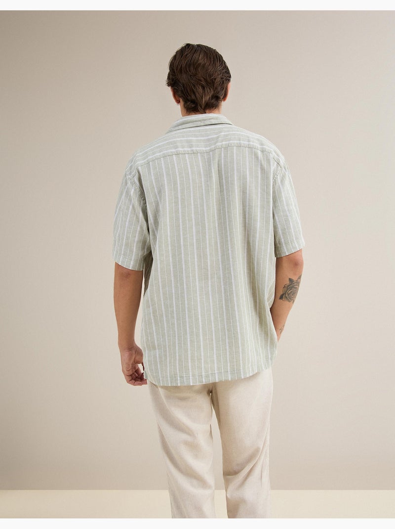 Camisa con lino, MO Fashion Verde - Kiabi