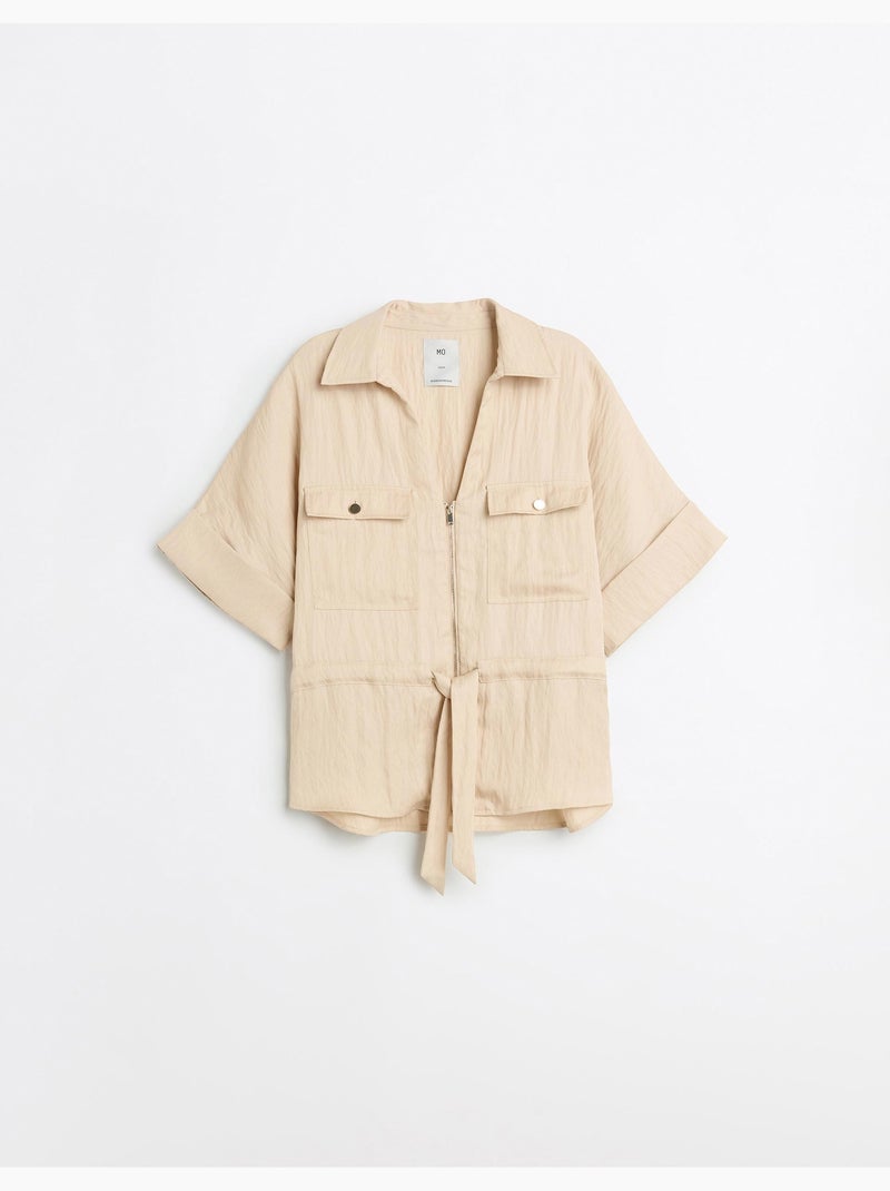 Camisa con Lyocell, MO Fashion Beige - Kiabi