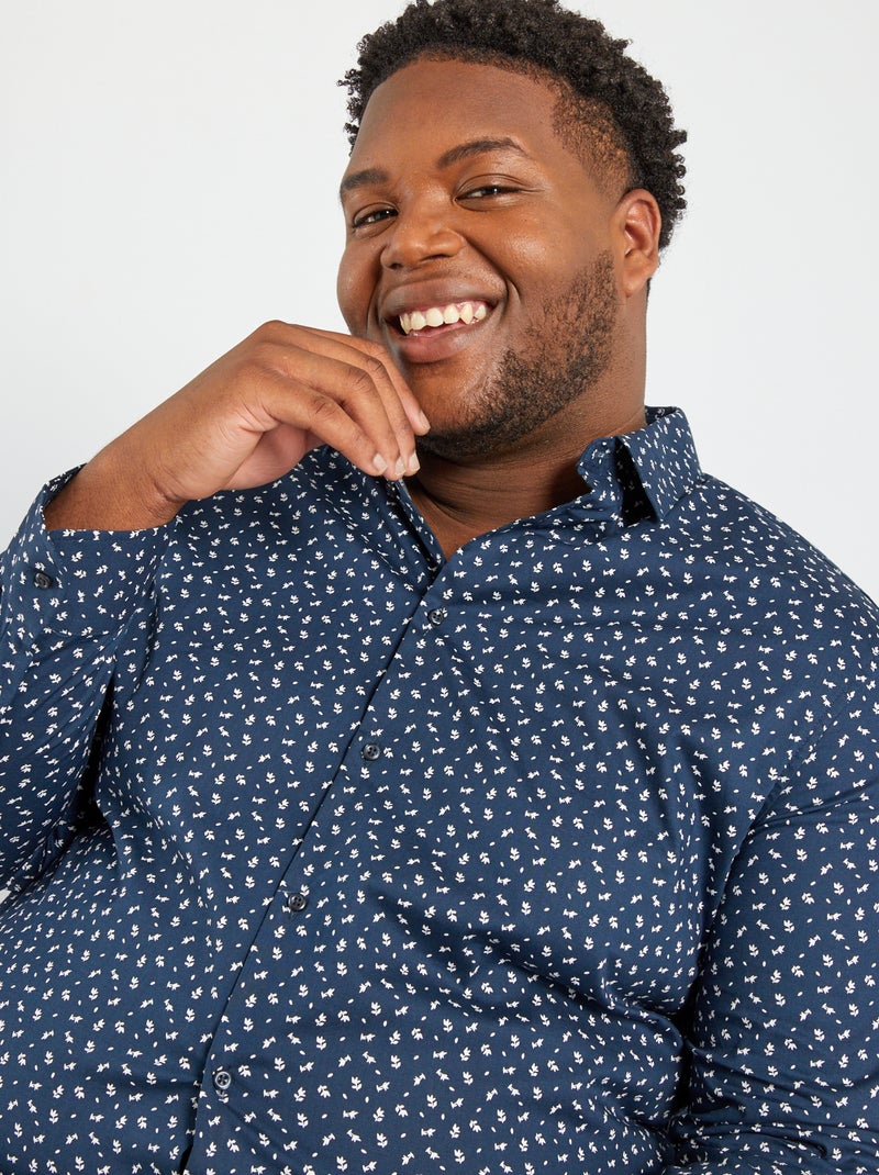 Camisa con motivo AZUL - Kiabi