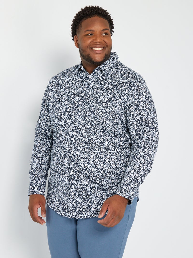 Camisa con motivo AZUL - Kiabi