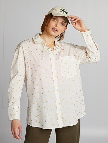 Kiabi camisa 2024 blanca mujer