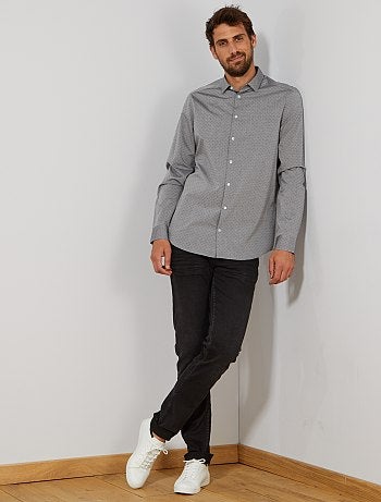 Hombre de más de 1’90m - Camisa con motivo de espigas +1,90 m - Kiabi