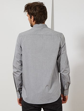 Hombre de más de 1’90m - Camisa con motivo de espigas +1,90 m - Kiabi