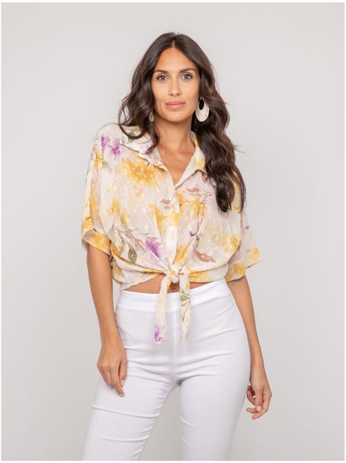 Camisa con motivo y bordado OWANIE - Kiabi Camisa con motivo y bordado OWANIE - Kiabi