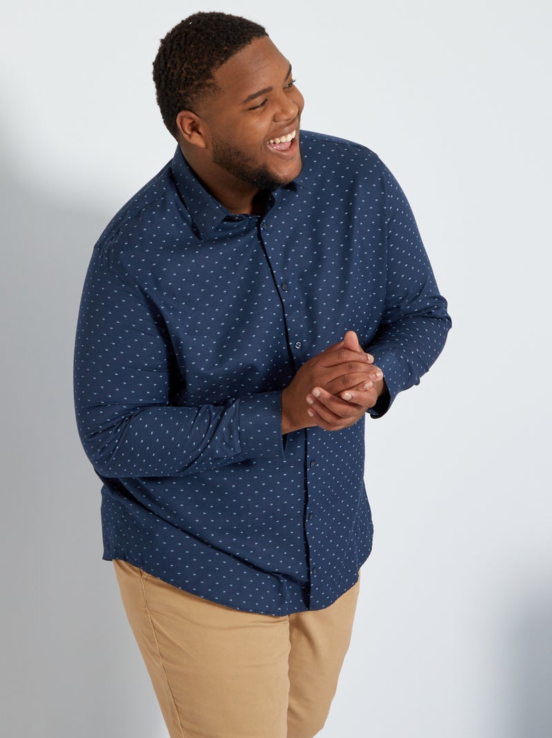 Camisa con motivos AZUL - Kiabi