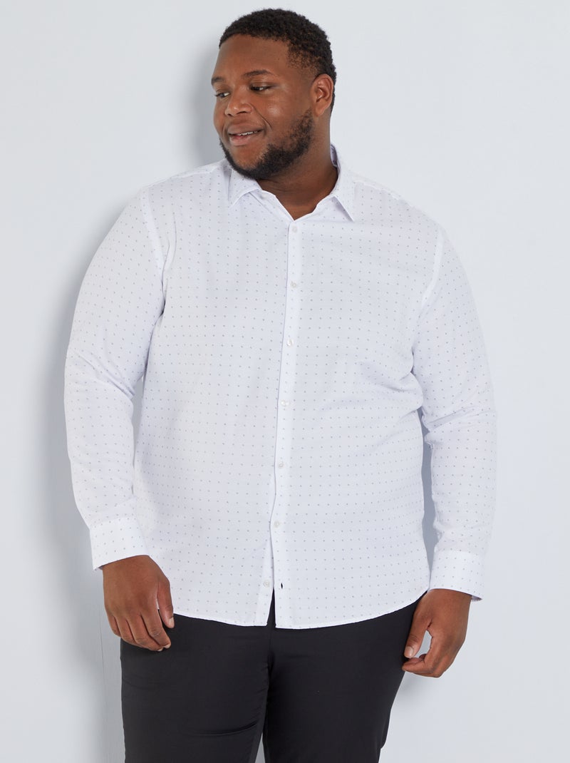 Camisa con motivos BLANCO - Kiabi