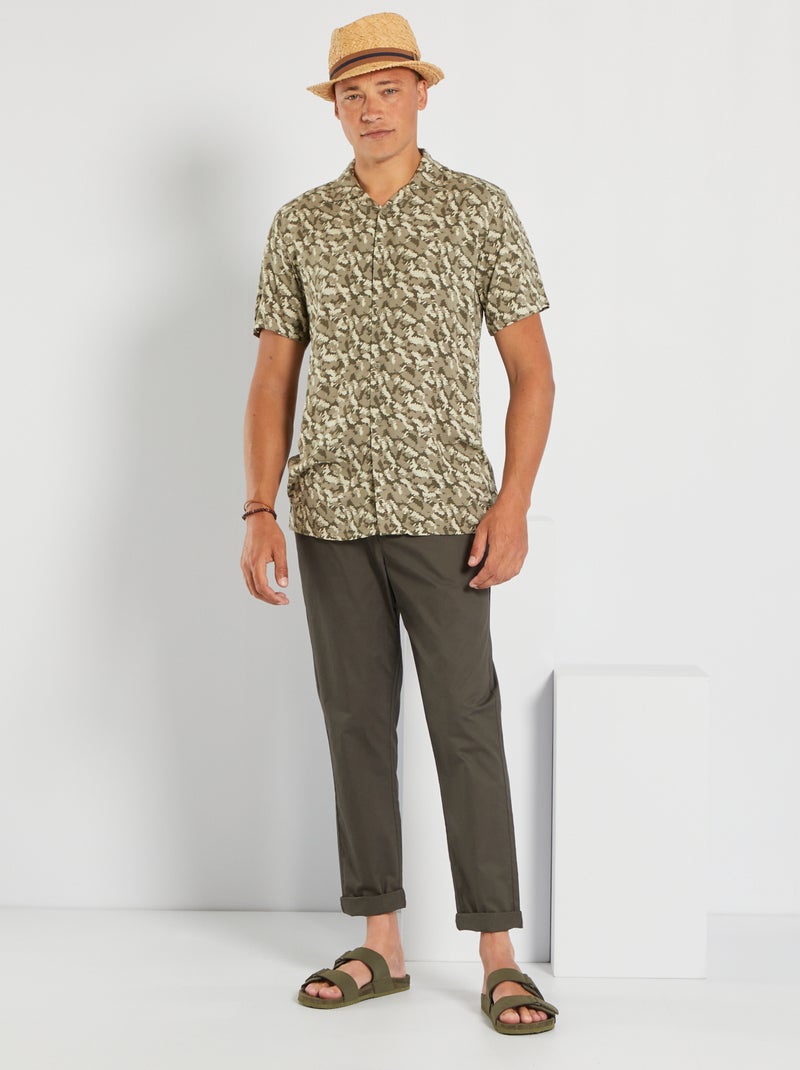 Camisa con motivos KAKI - Kiabi