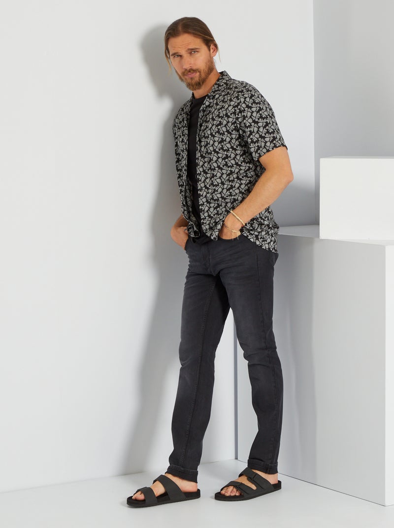 Camisa con motivos NEGRO - Kiabi