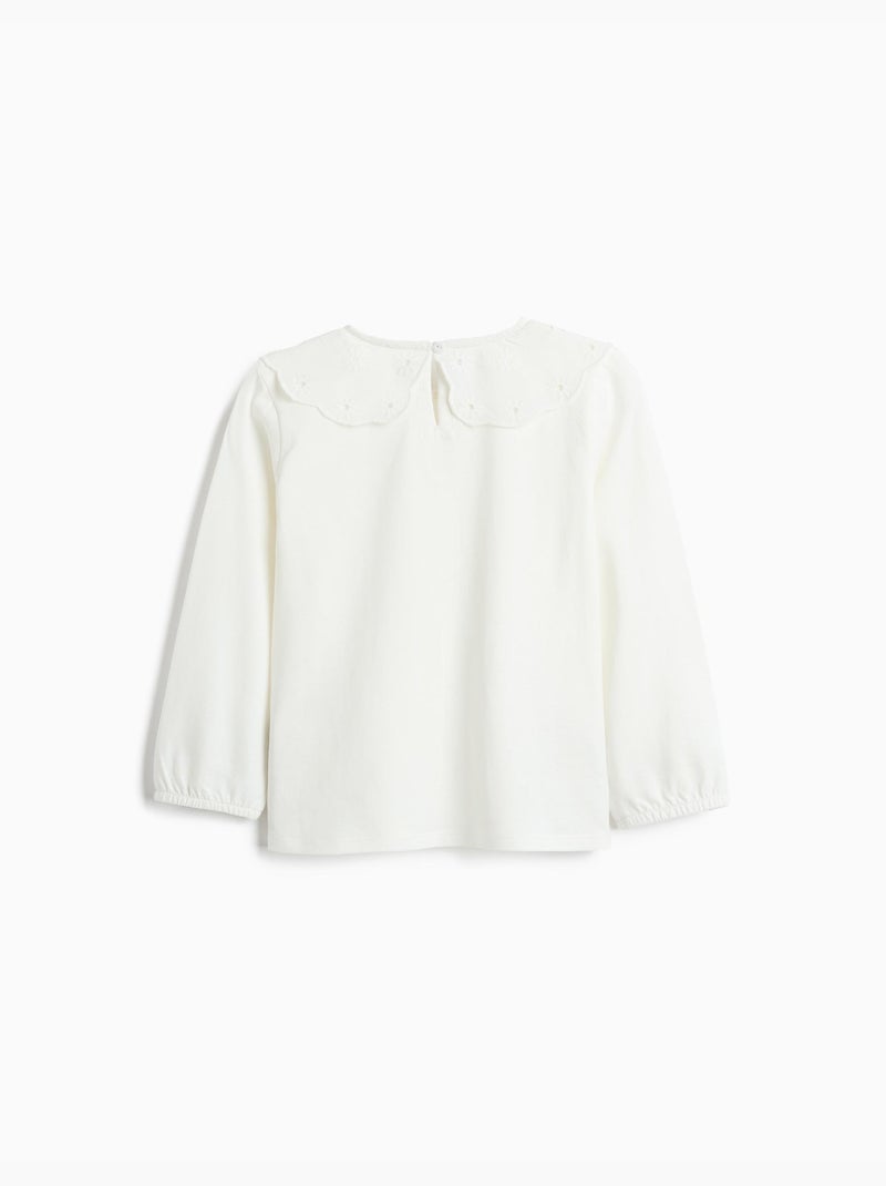 Camisa con volante, MO Fashion Blanco - Kiabi