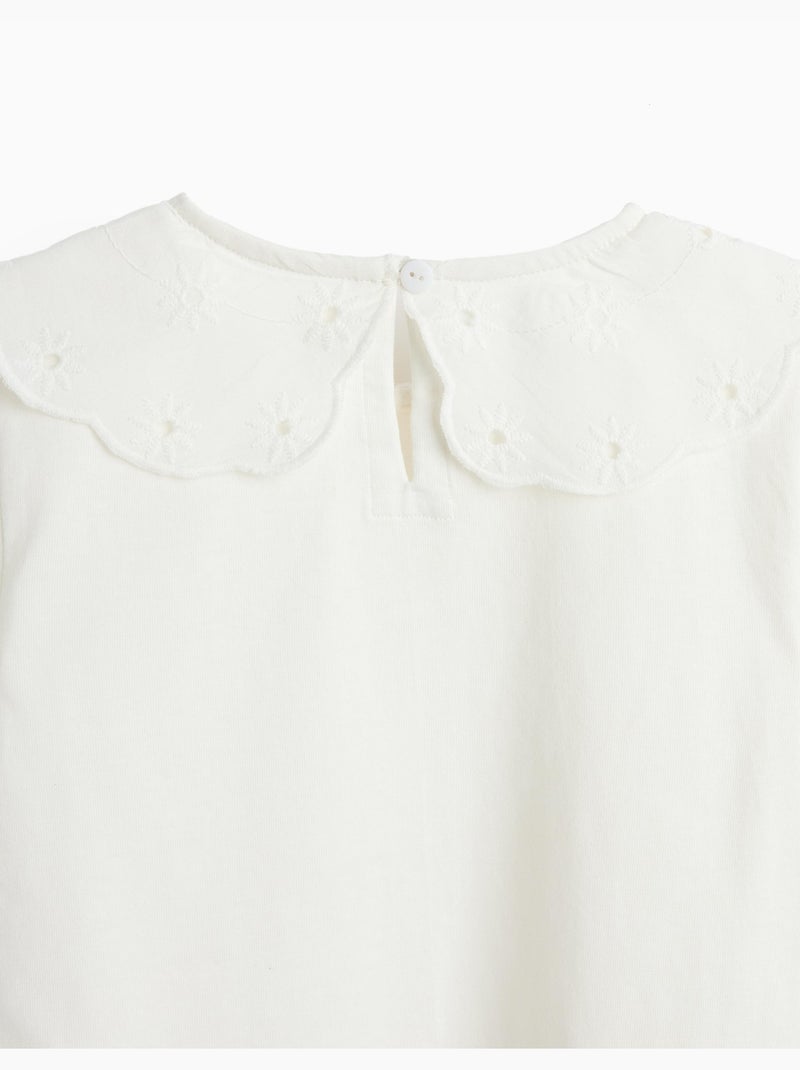 Camisa con volante, MO Fashion Blanco - Kiabi
