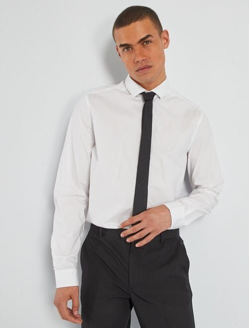 Camisa + corbata                             blanco 
