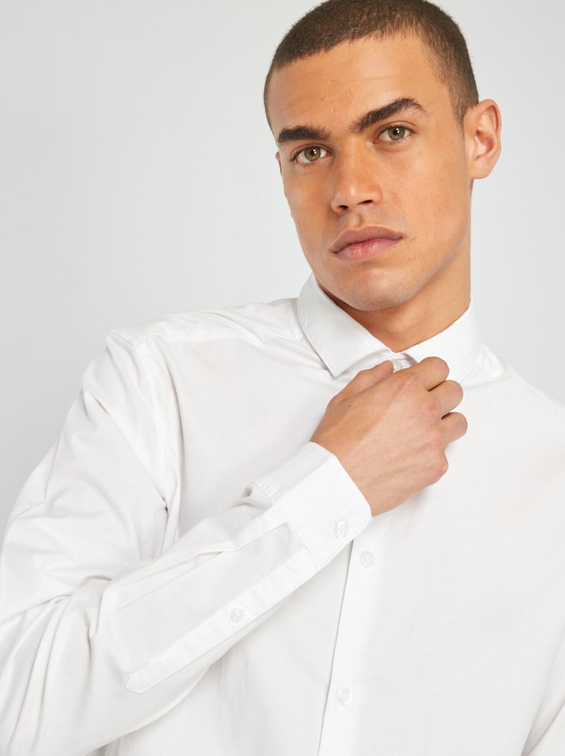 Camisa + corbata Blanco - Kiabi