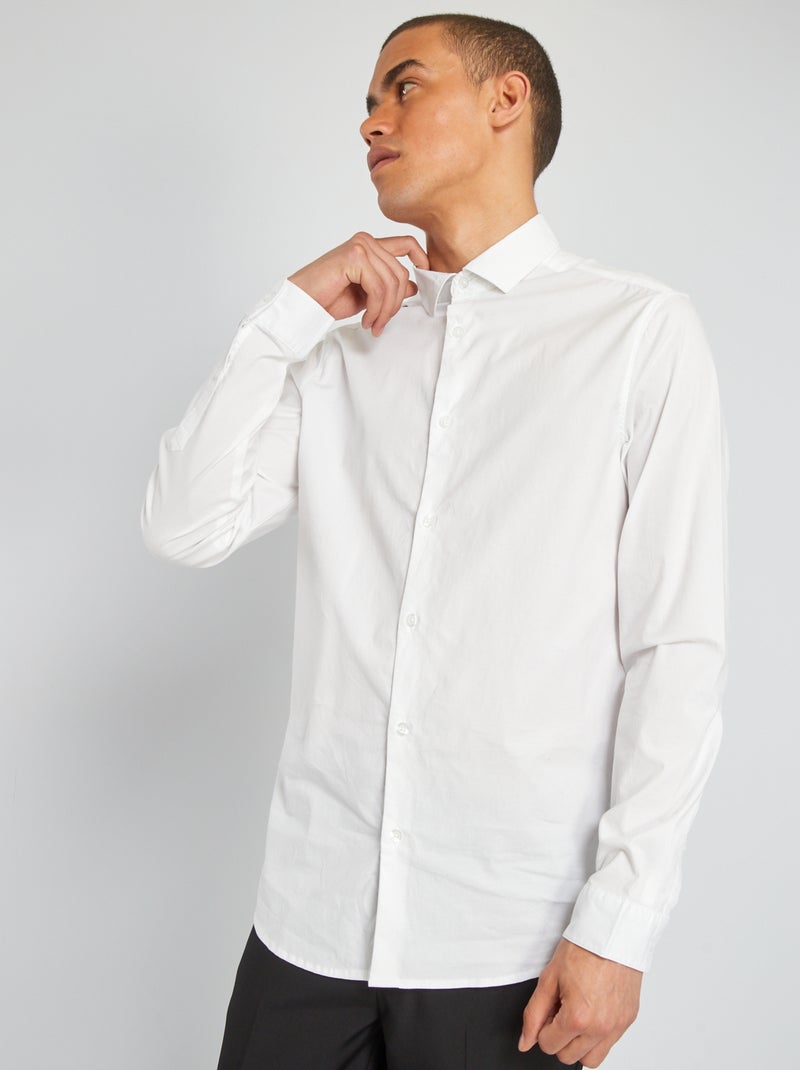 Camisa + corbata Blanco - Kiabi