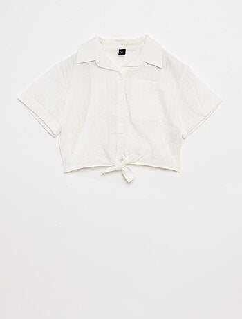 Camisa corta con lazo