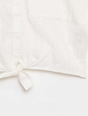 Camisa corta con lazo