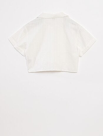 Camisa corta con lazo