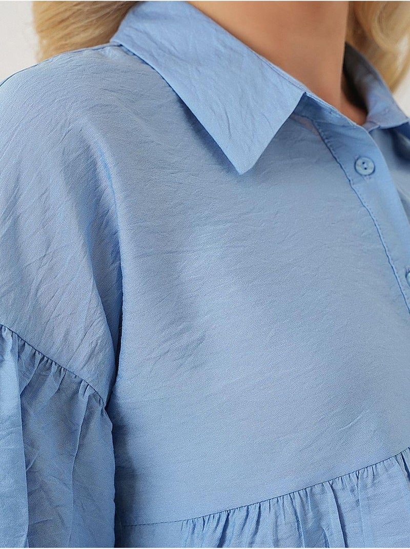 Camisa corta de manga corta bdart Azul claro - Kiabi