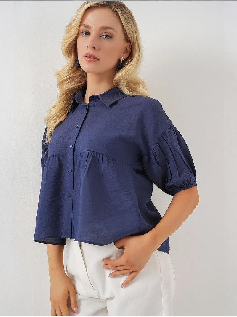 Camisa corta de manga corta bdart Azul laguna - Kiabi