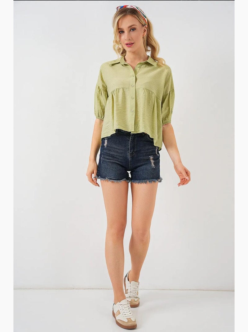 Camisa corta de manga corta bdart Verde - Kiabi
