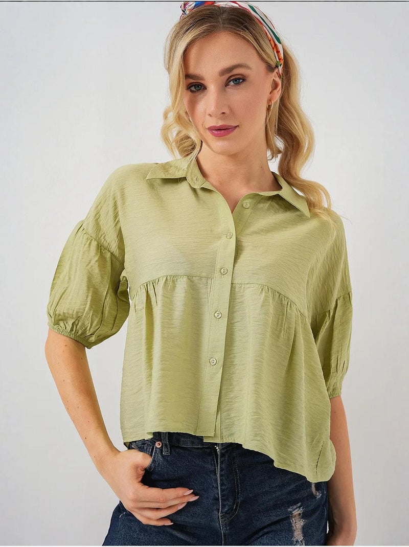 Camisa corta de manga corta bdart Verde - Kiabi
