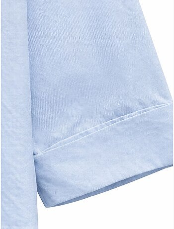 Camisa corta holgada con cierre de botones y bolsillo mixray