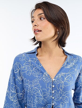 Camisa corta oversize anudada